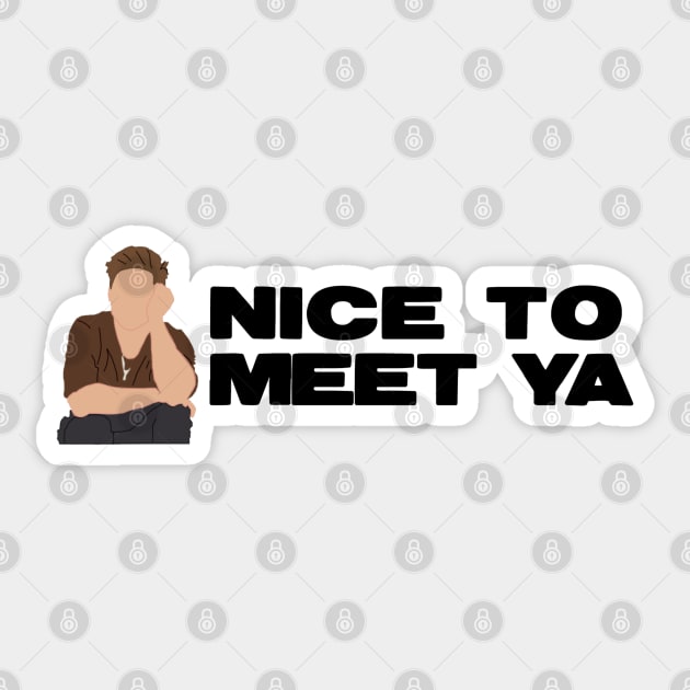 Nice To Meet Ya Sticker by xxkristen